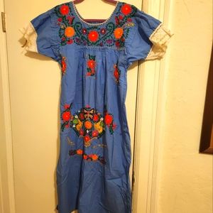 Traditional Mexican Campesino Dress M or L
